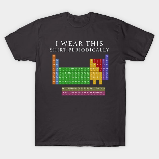 I Wear This Shirt Periodically T-Shirt by  The best hard hat stickers 